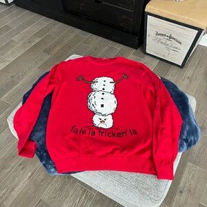 Red Snowman Sweater